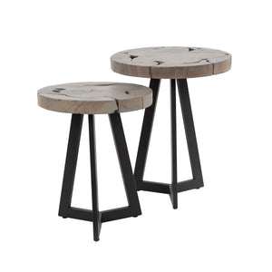 Bijzettafels Grey Mix - Set van 2