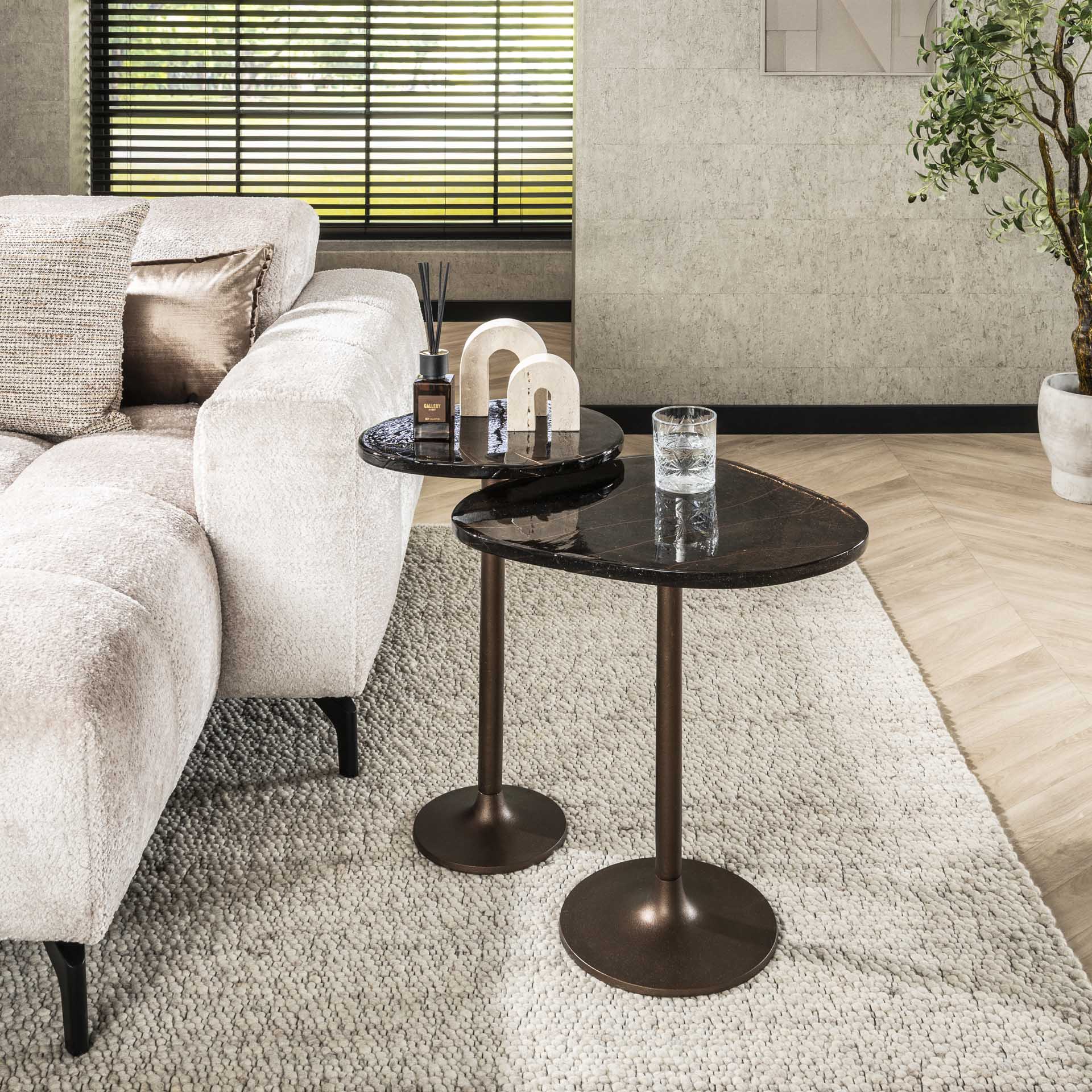 Bijzettafel Eclipse L - Antiek koper