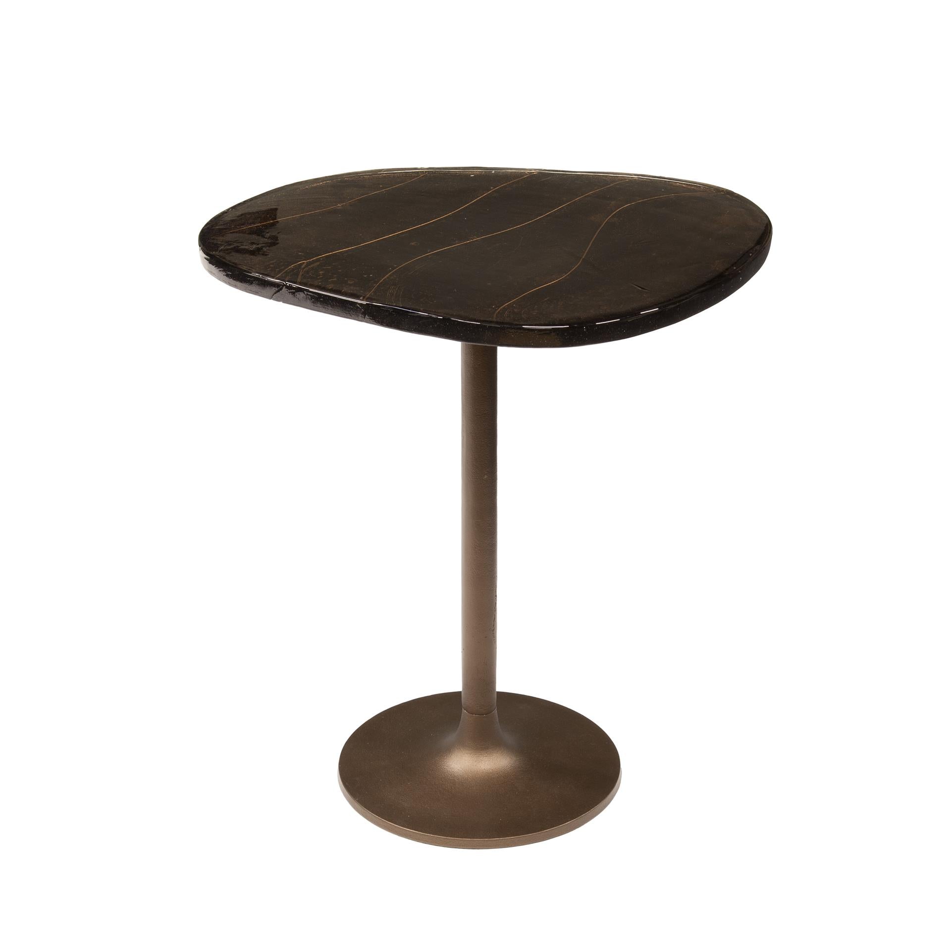 Bijzettafel Eclipse antiek koper