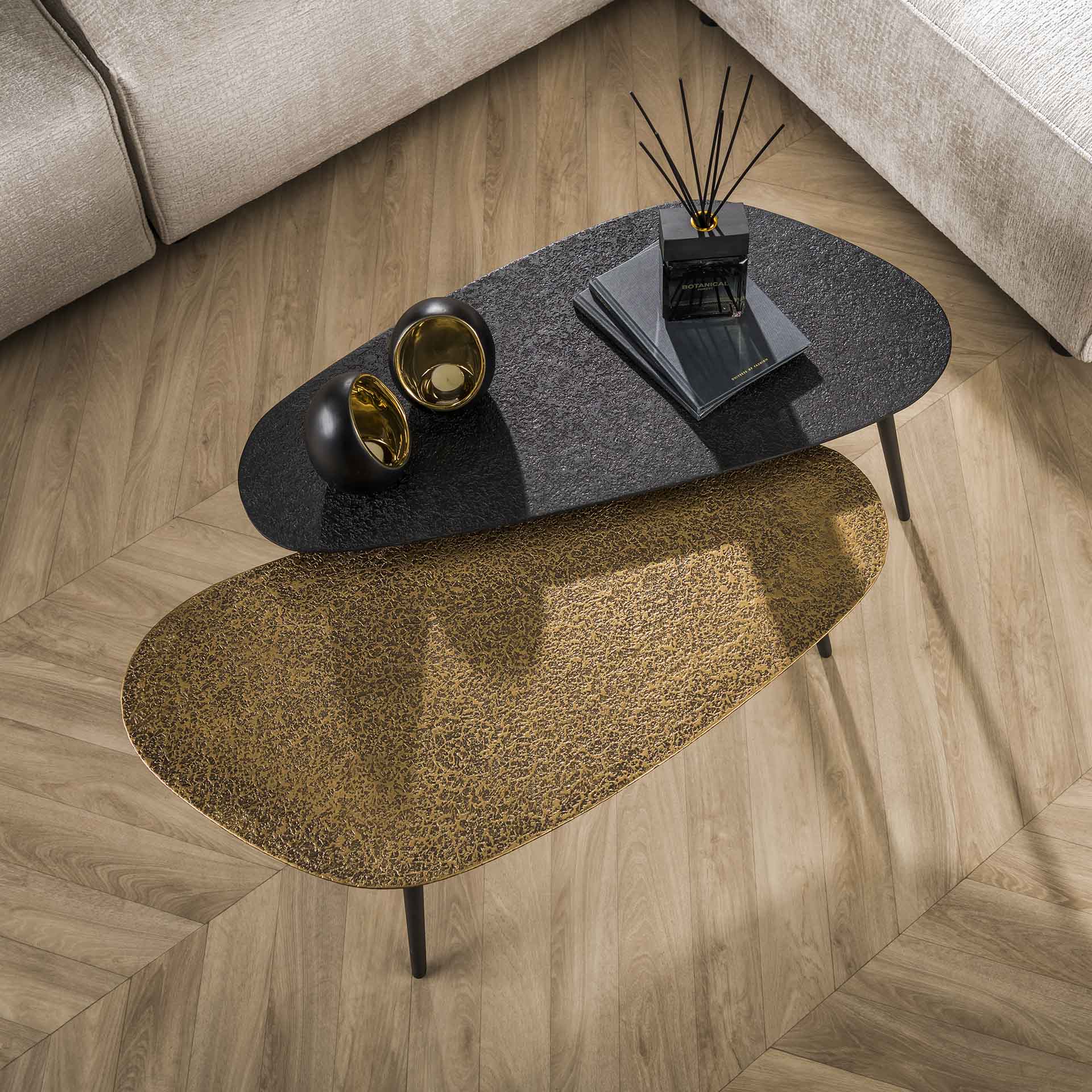 Salontafel Set Niervorm - 2 stuks