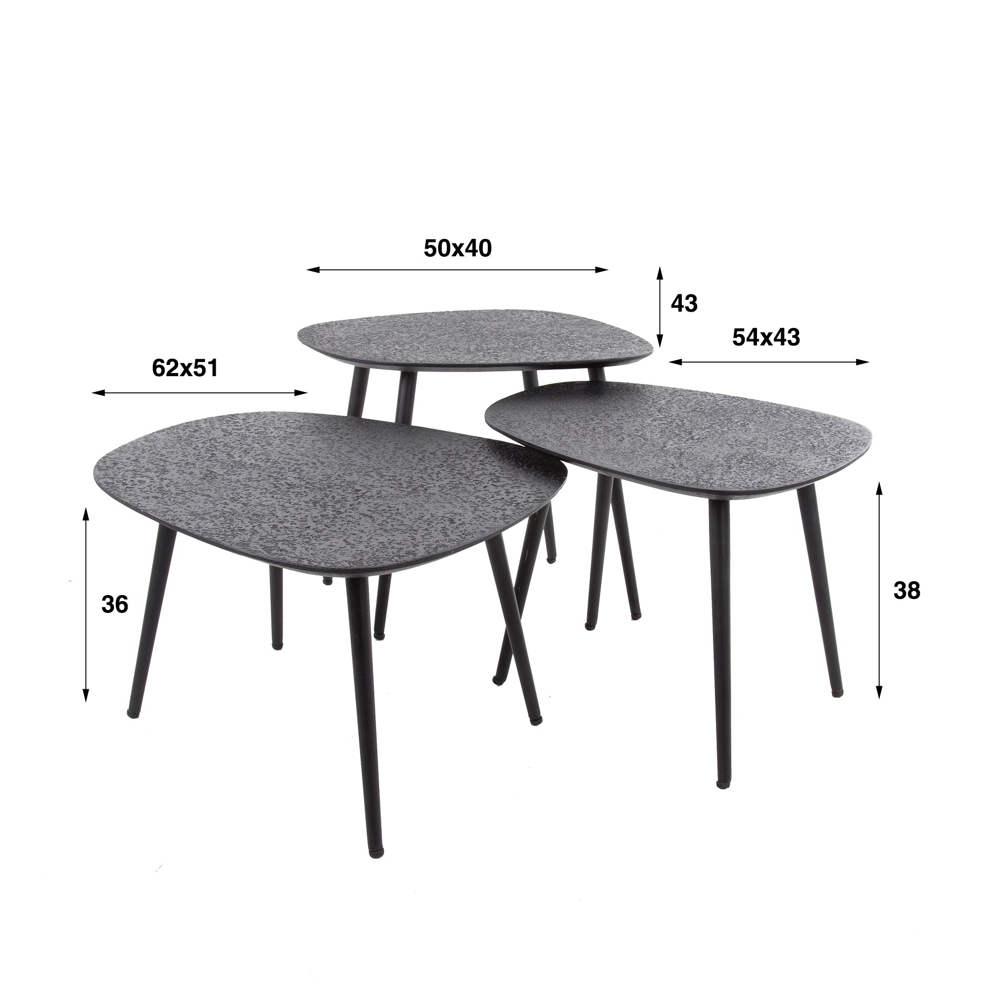 Salontafel Set - 3-delig