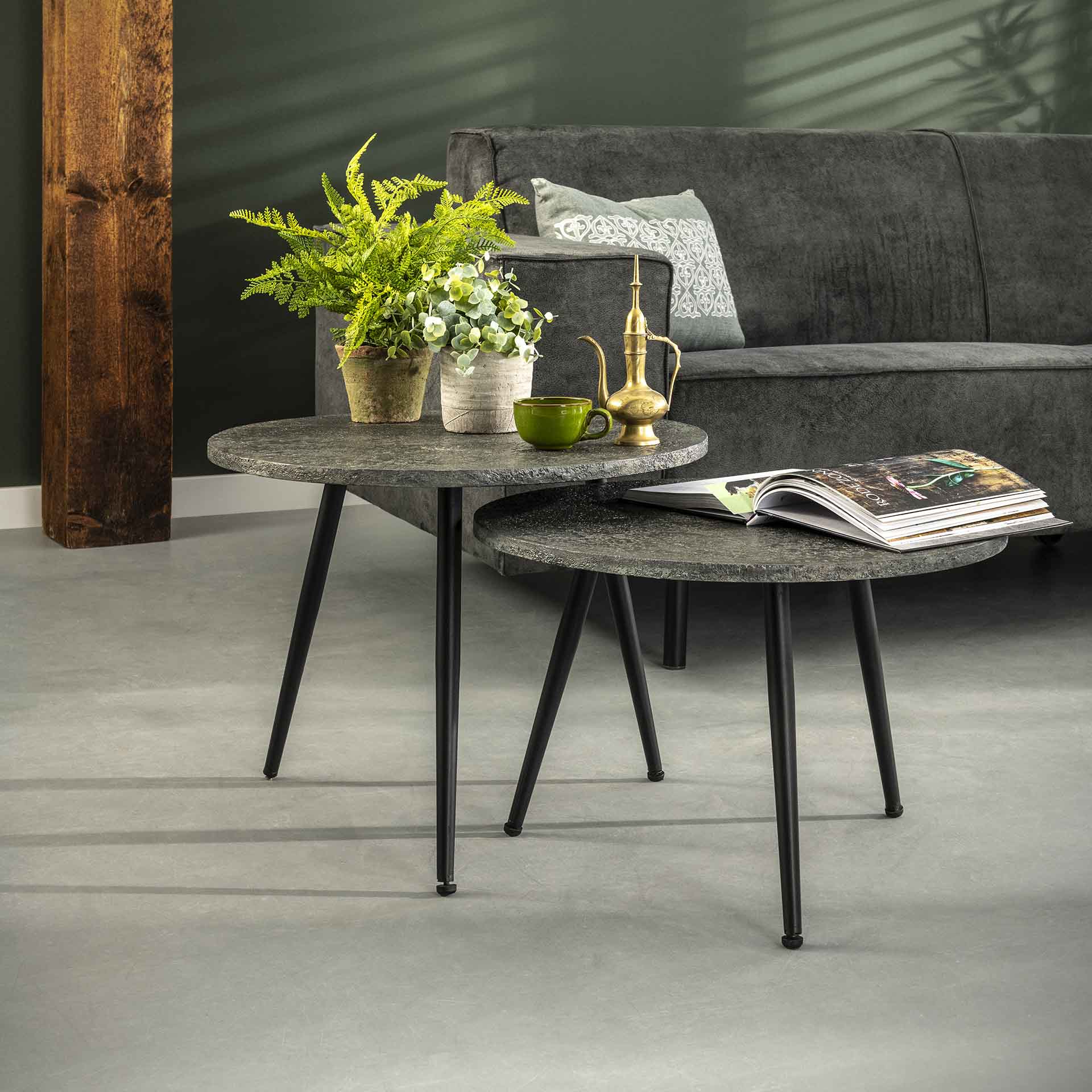 Salontafelset Ronde - Set van 2