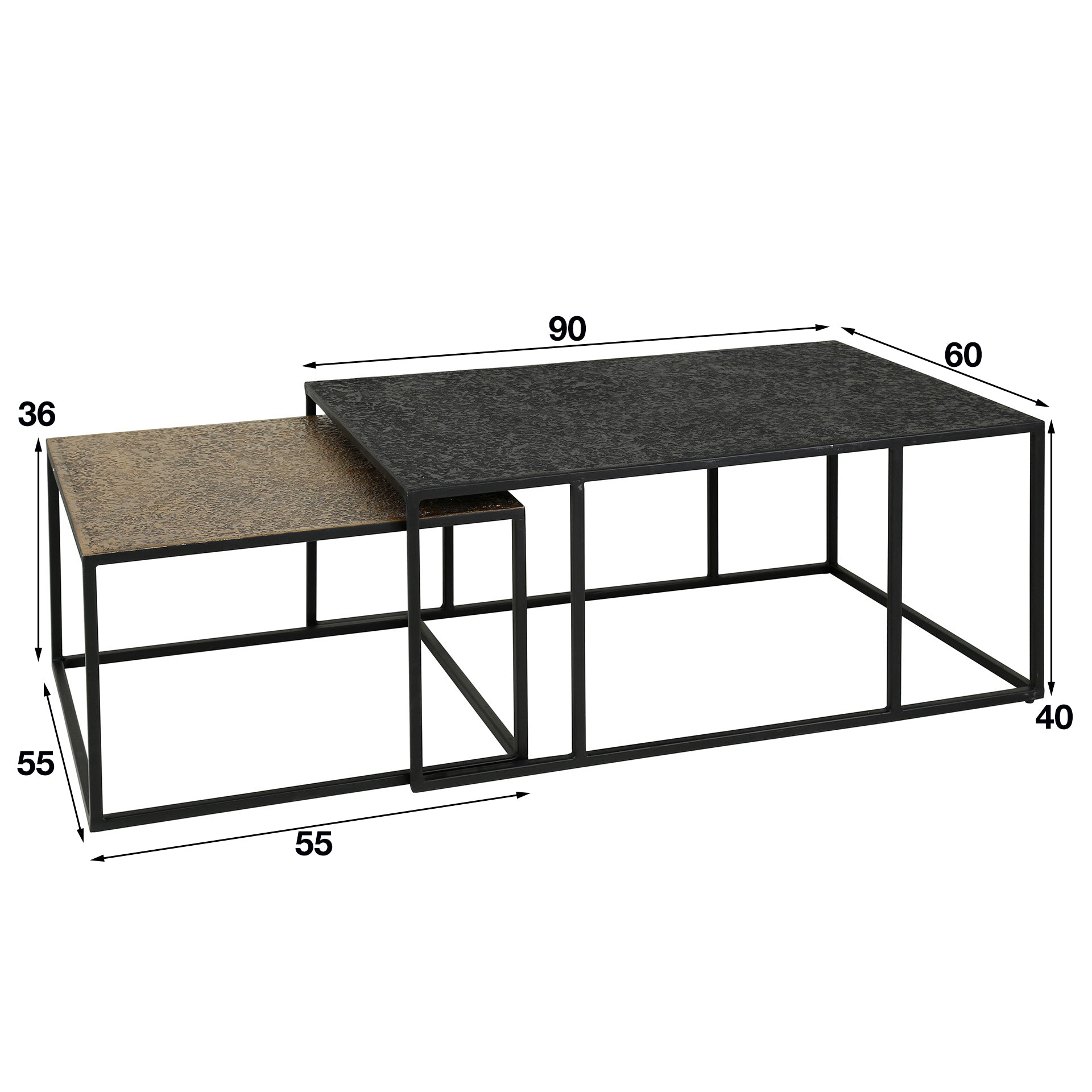 Salontafel Set - 2 stuks