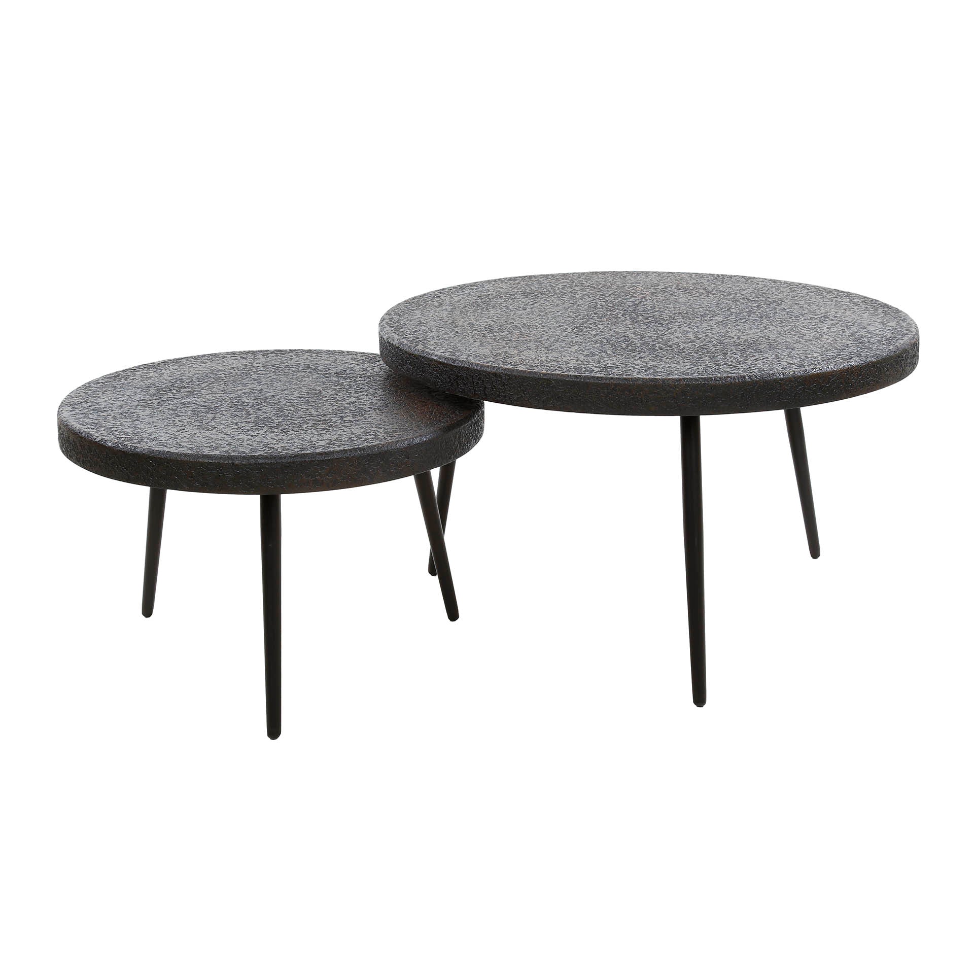 Salontafel Bulky Ferro - Set van 2