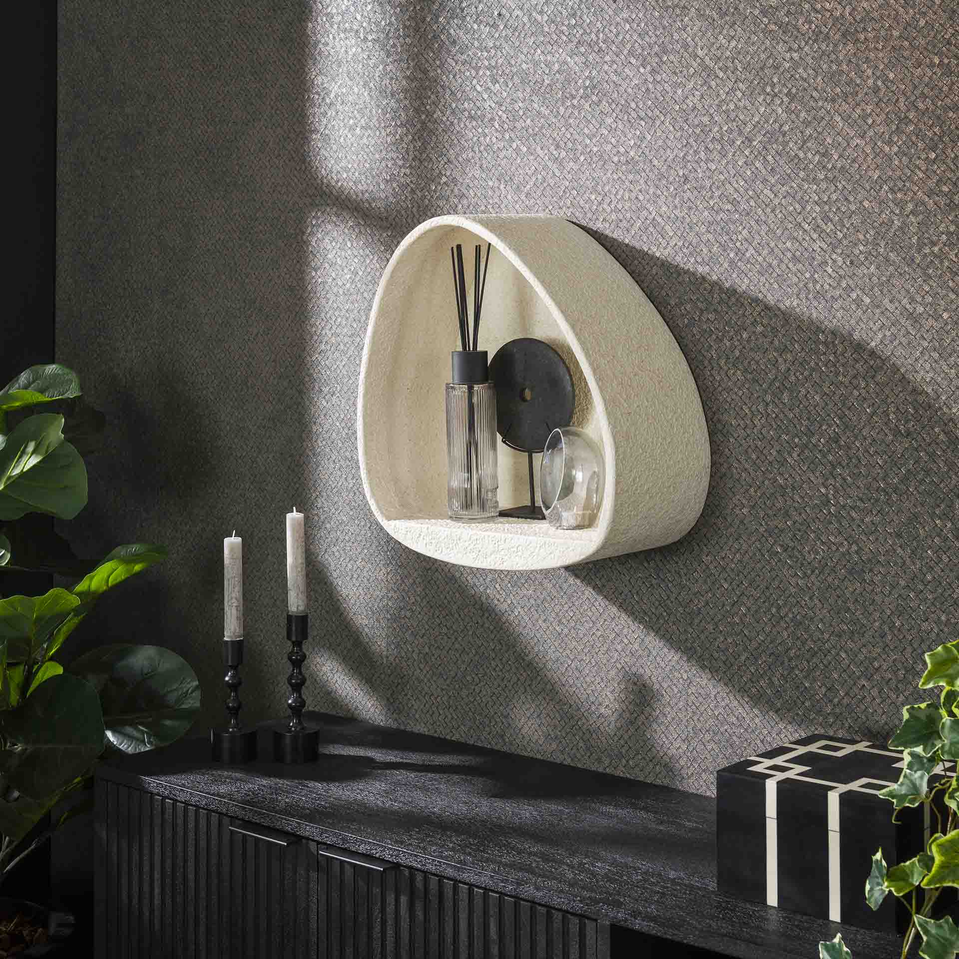Wandschap Stone Driehoekig