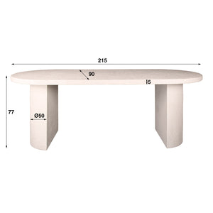 Eettafel Arch Stone