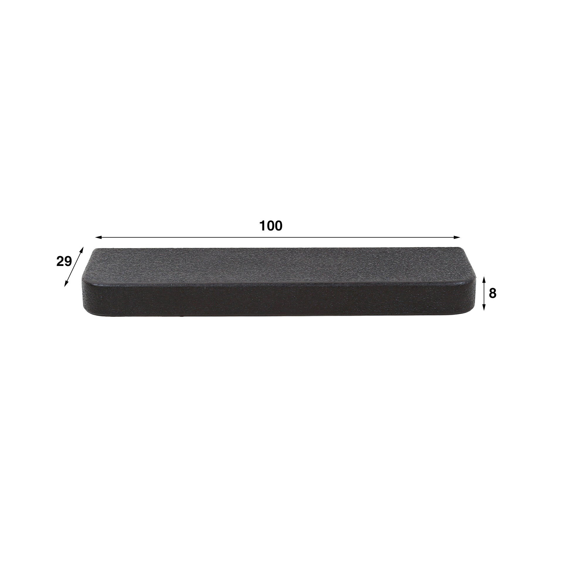Wandplank Liquid Metal 100 cm