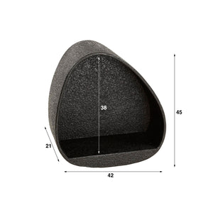Wandschap Driehoek - Grijs