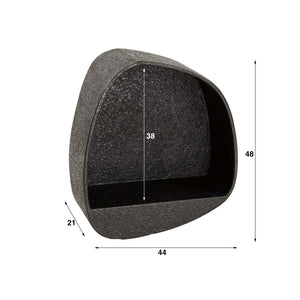 Wandschap Metallic Grijs