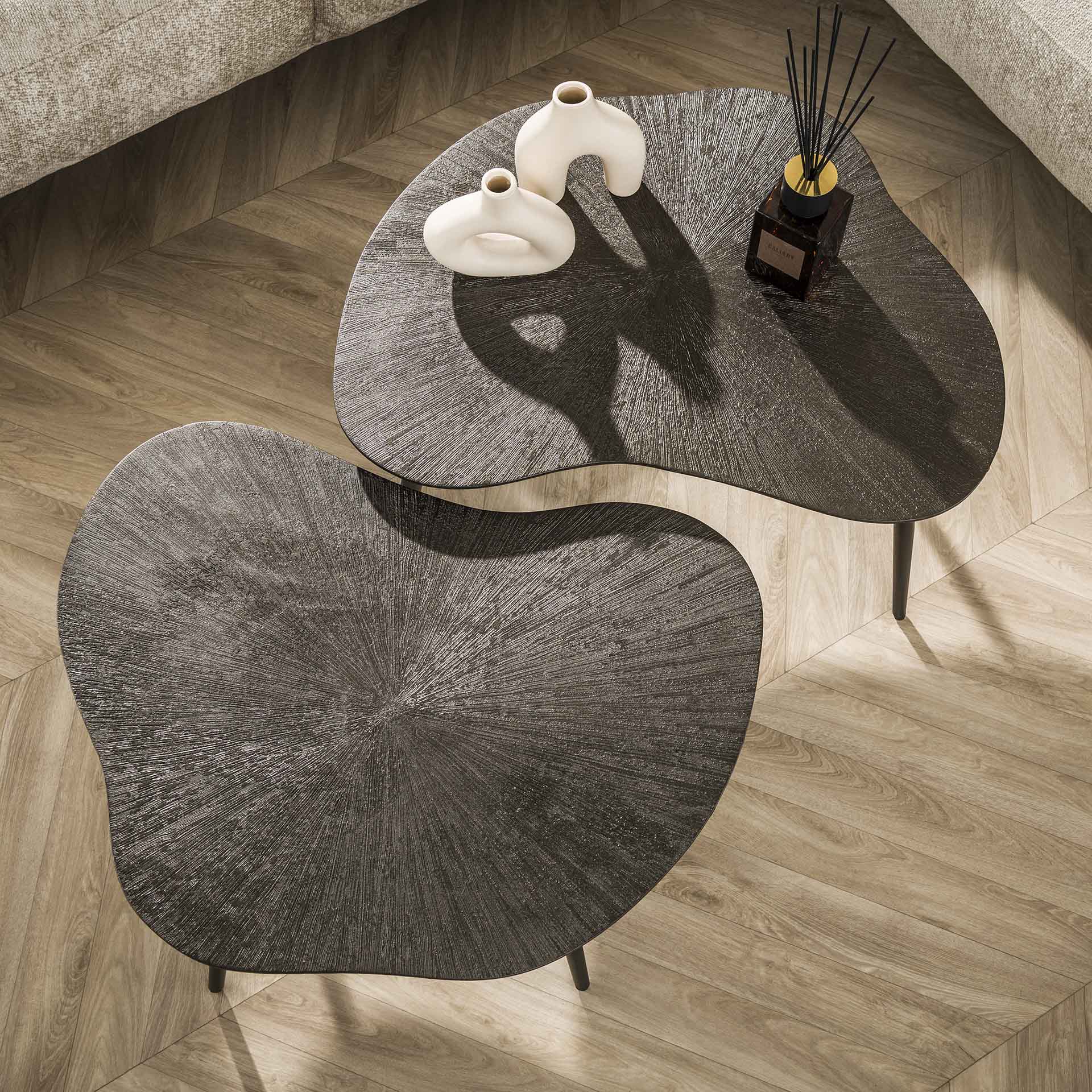 Salontafel Brown Ray - Set van 2
