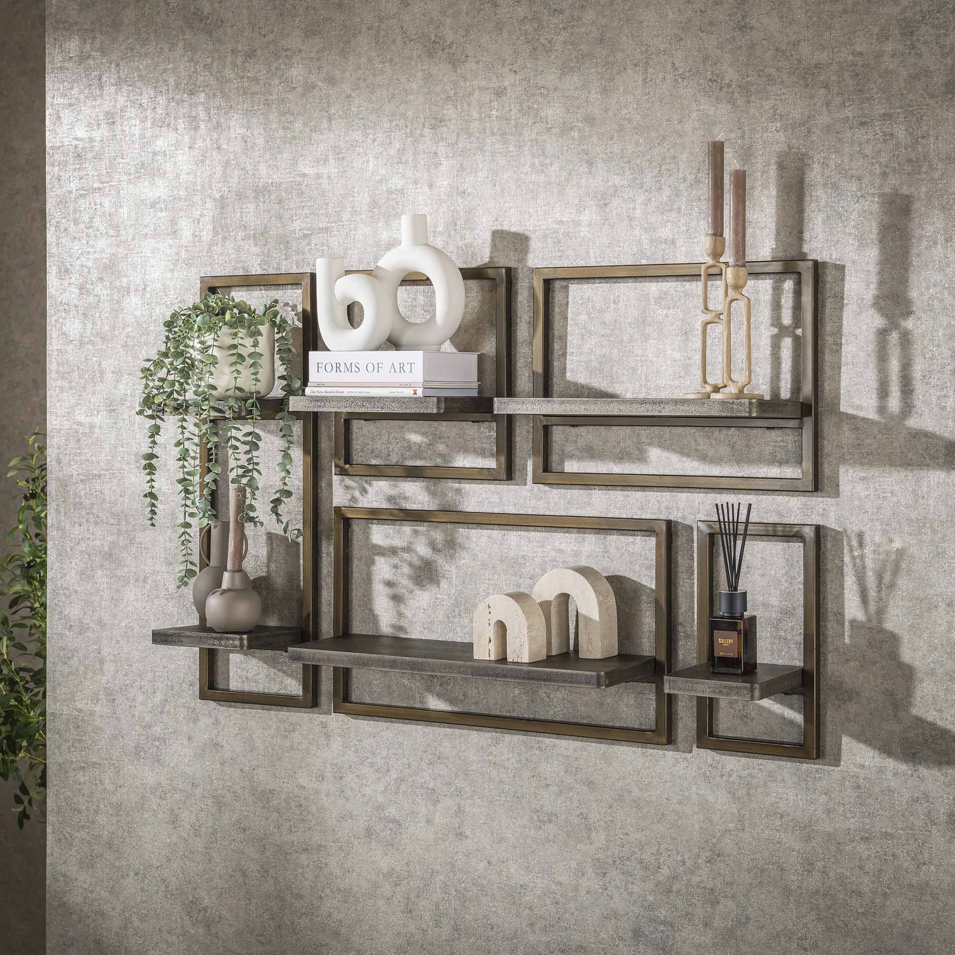 Set van 5 Wandschappen Ferro