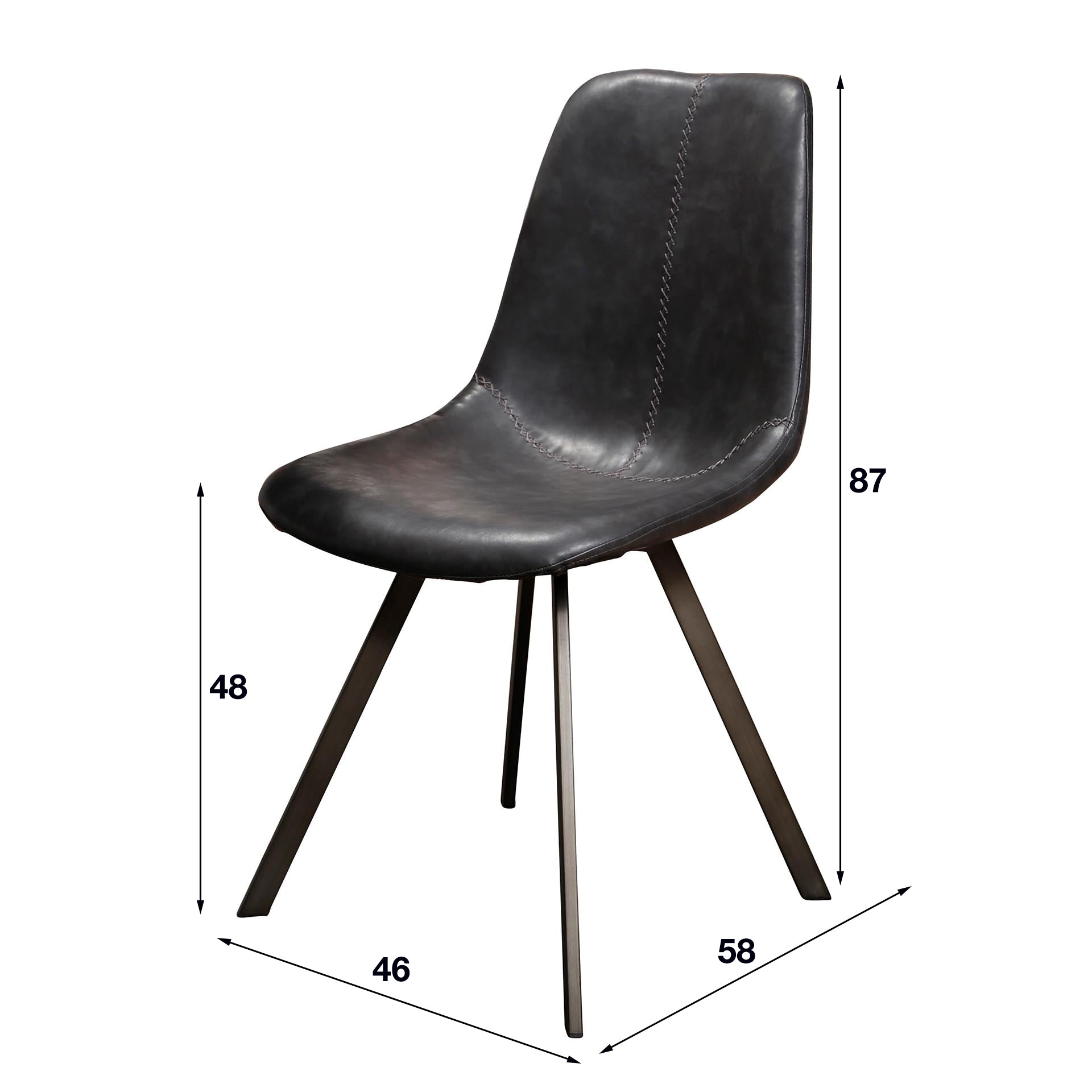 Stoel Zig-Zag - Set van 4