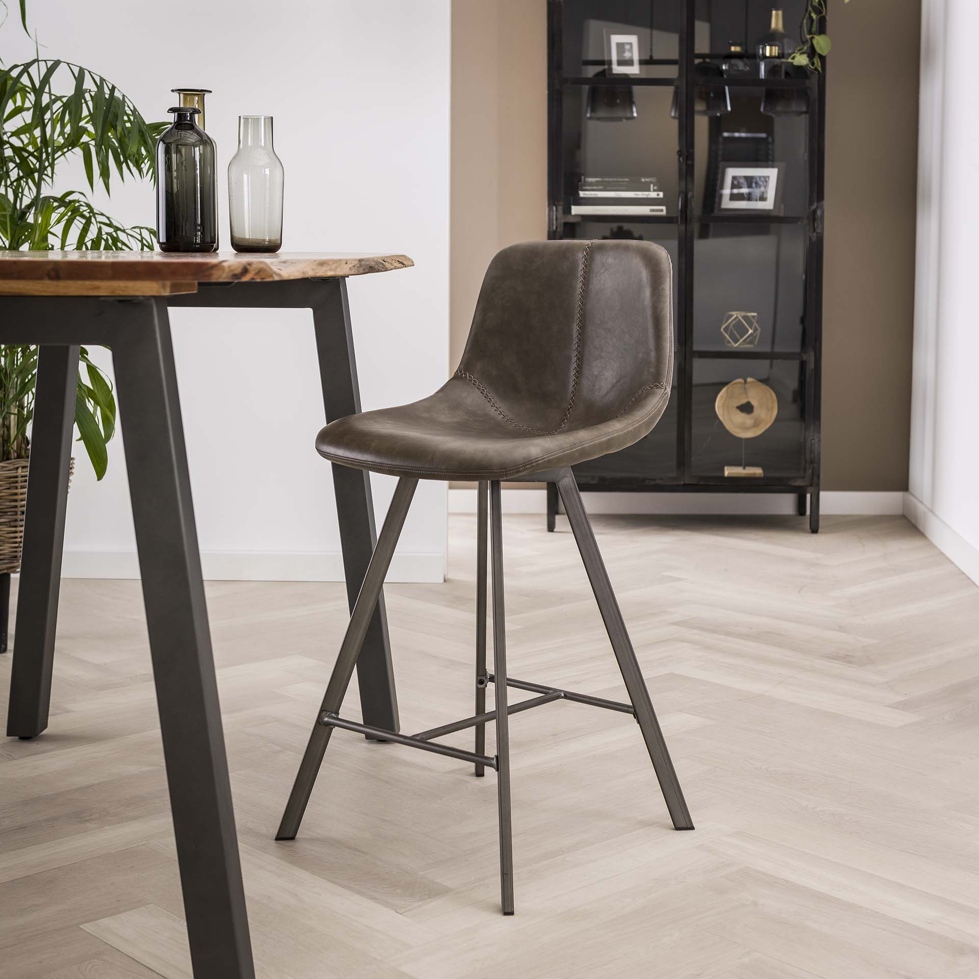 Barstoel set - 4 stuks taupe