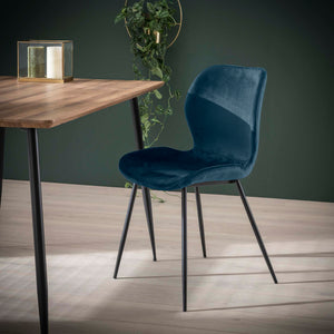 Stoel Velours - Set van 4