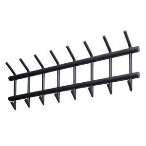 Garderobe met ronde buis en 8 haken