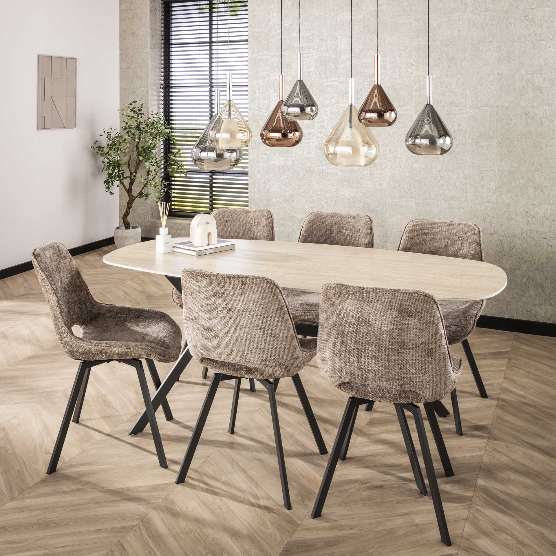 Eetkamerstoel Swivel - Set van 4