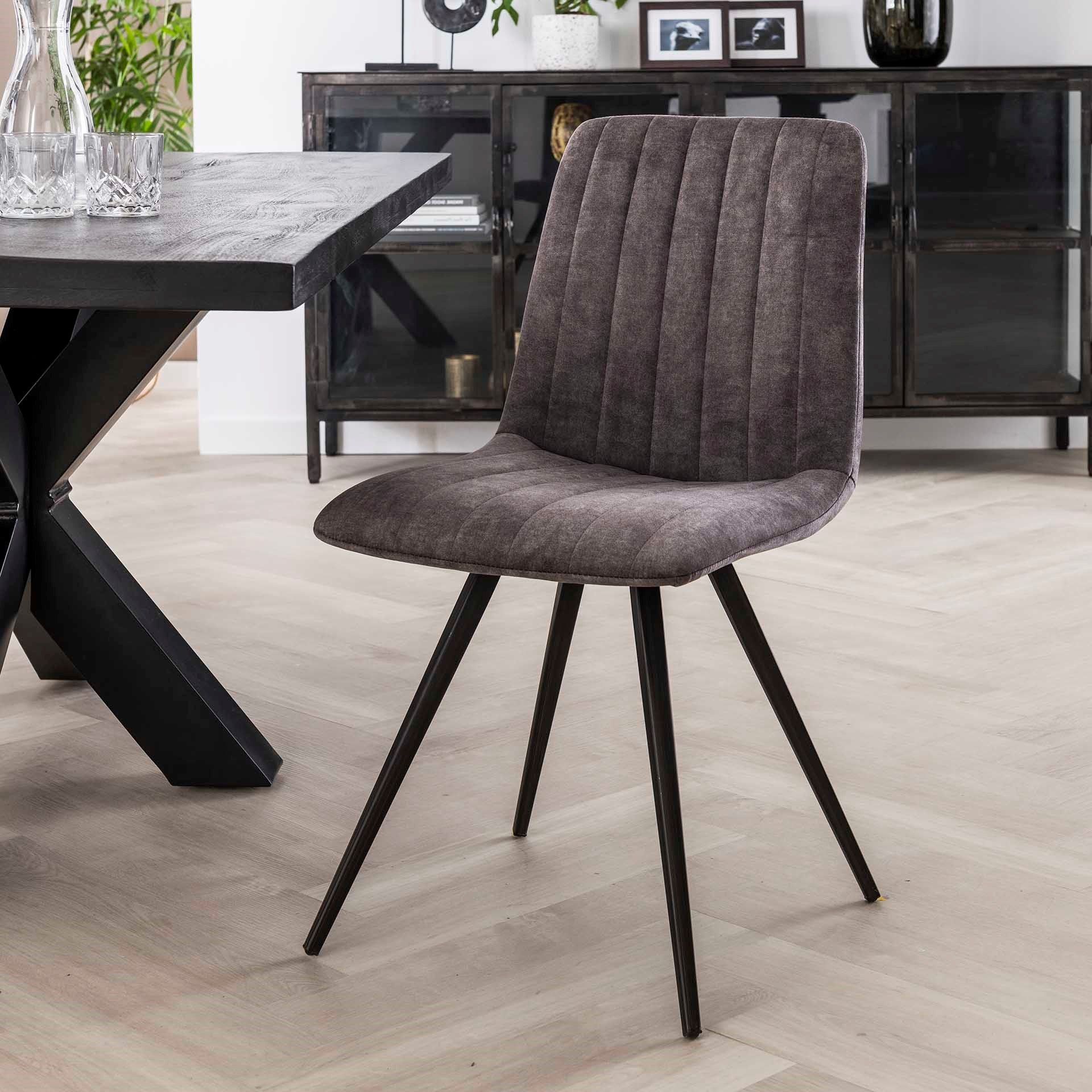 Stoel Velours - Set van 4