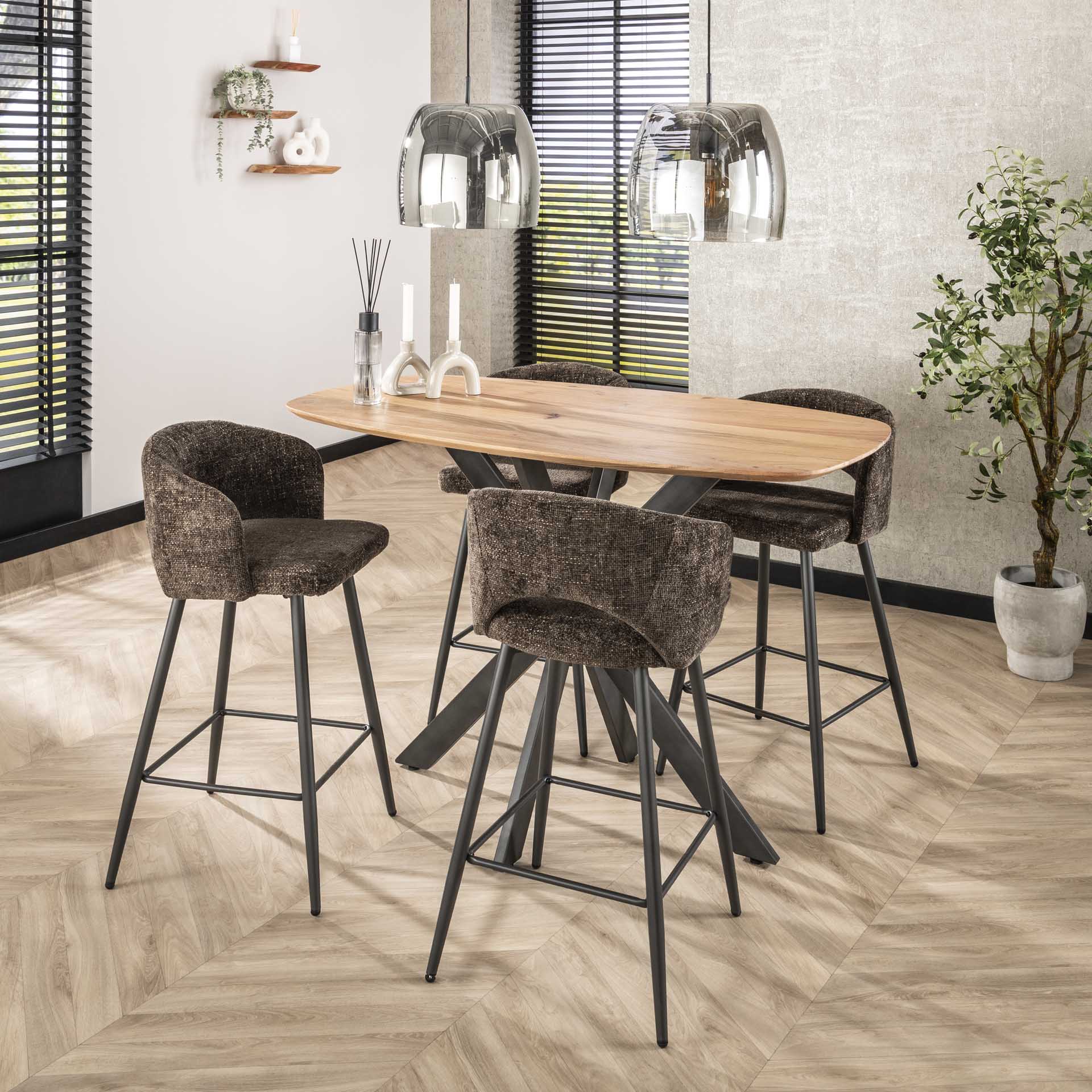 Barstoel Salon Cargo Bruin