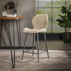 Barstoel Bouclé - Set van 2