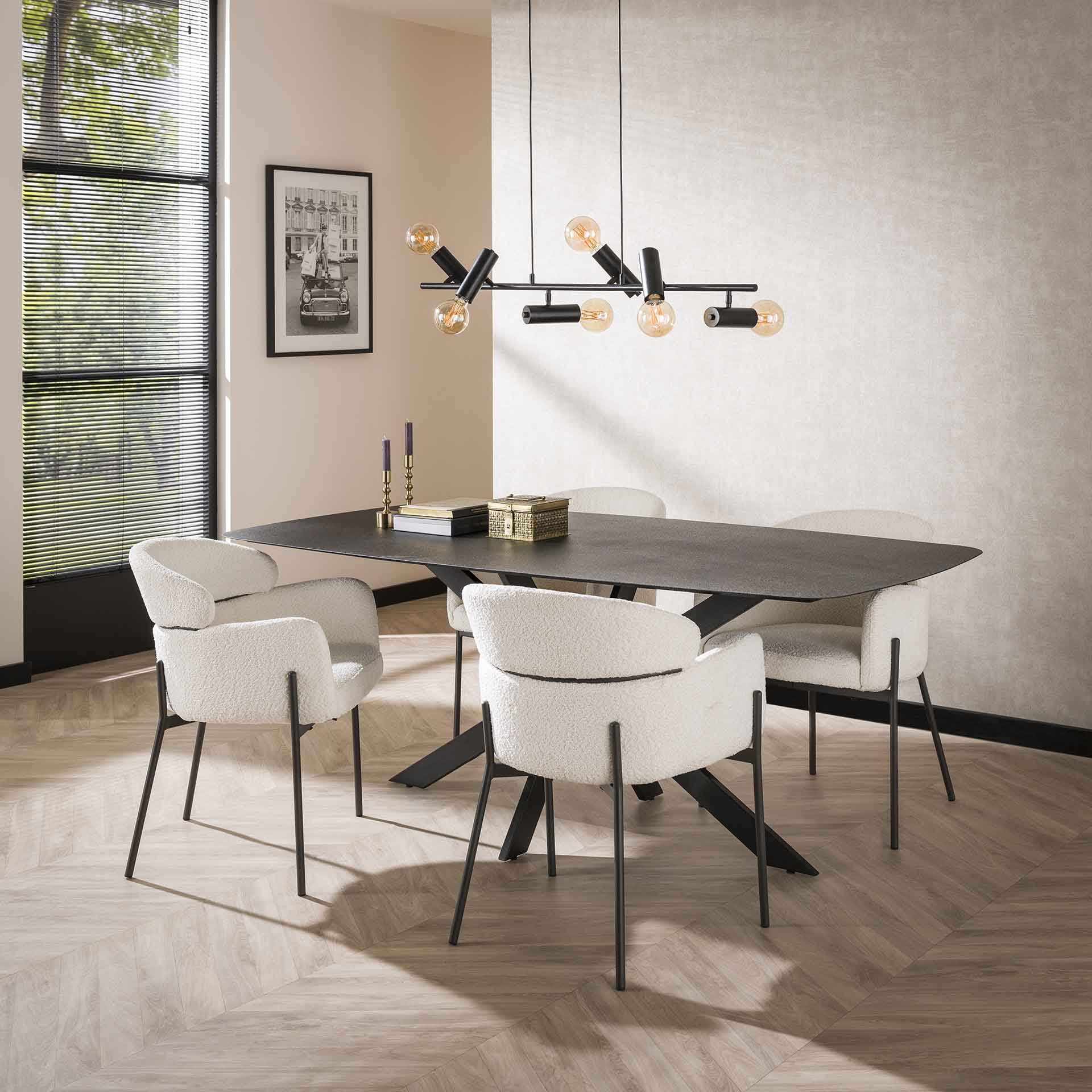 Armstoel Soft White - Set van 2