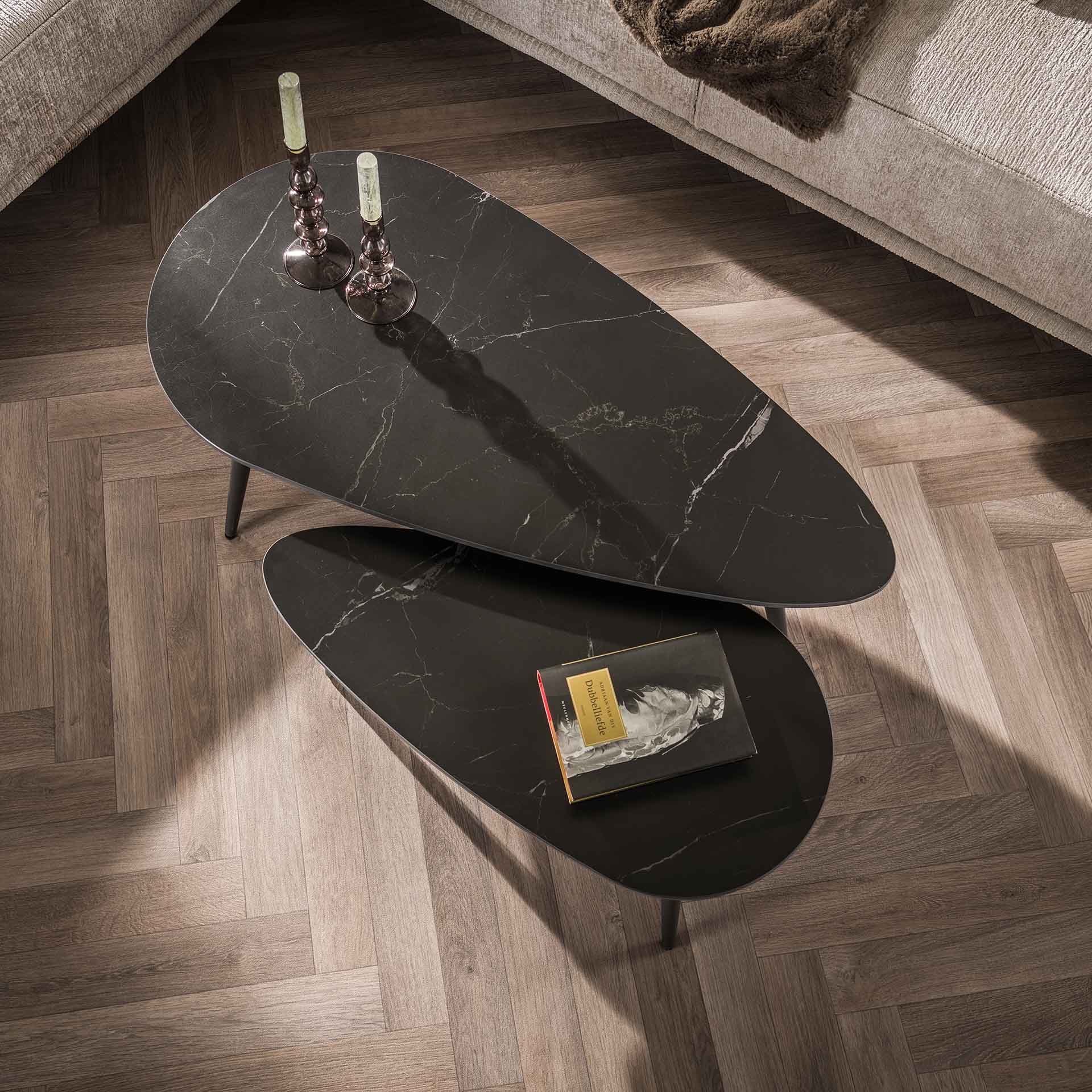 Salontafel Niervorm - Set van 2