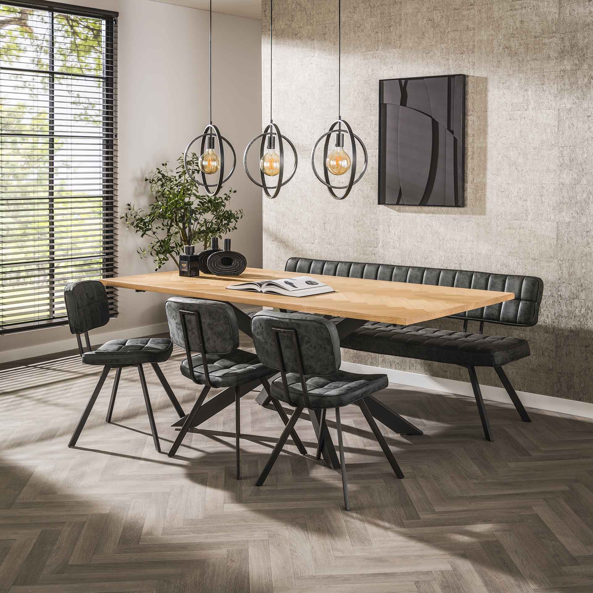 Eettafel Visgraat - 200 cm