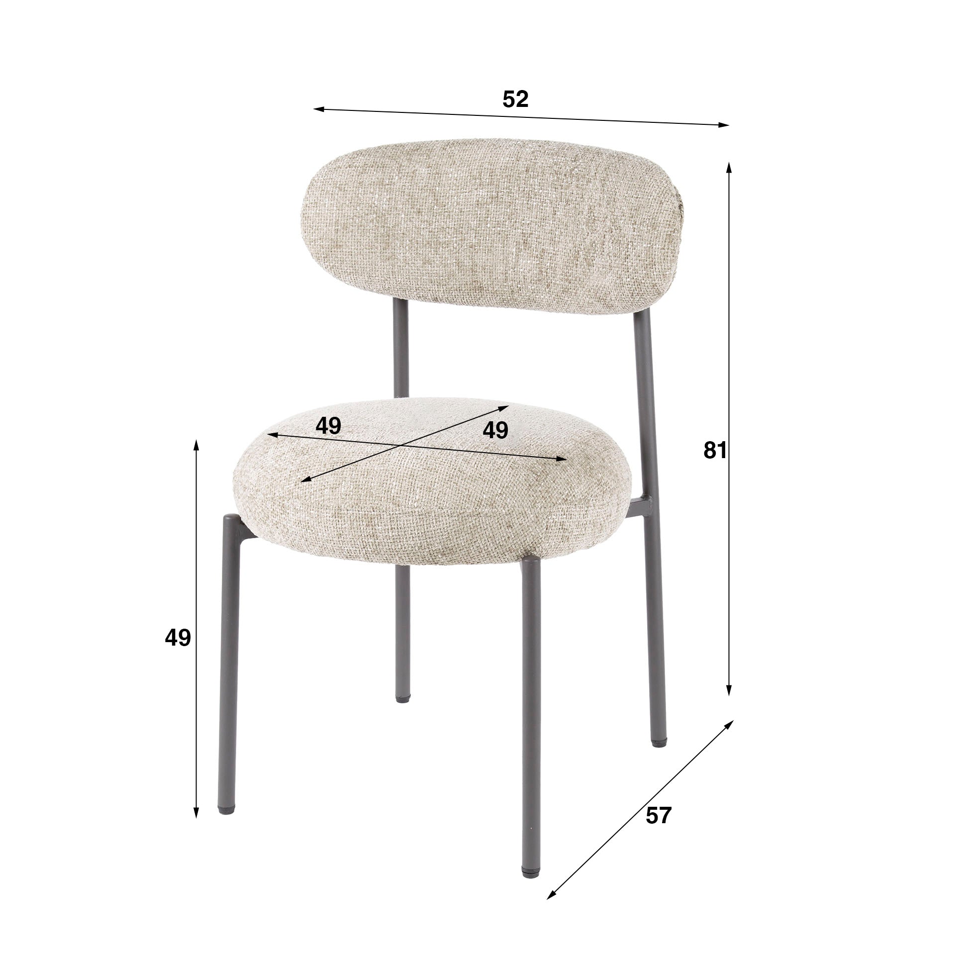 Stoel Round - Set van 2