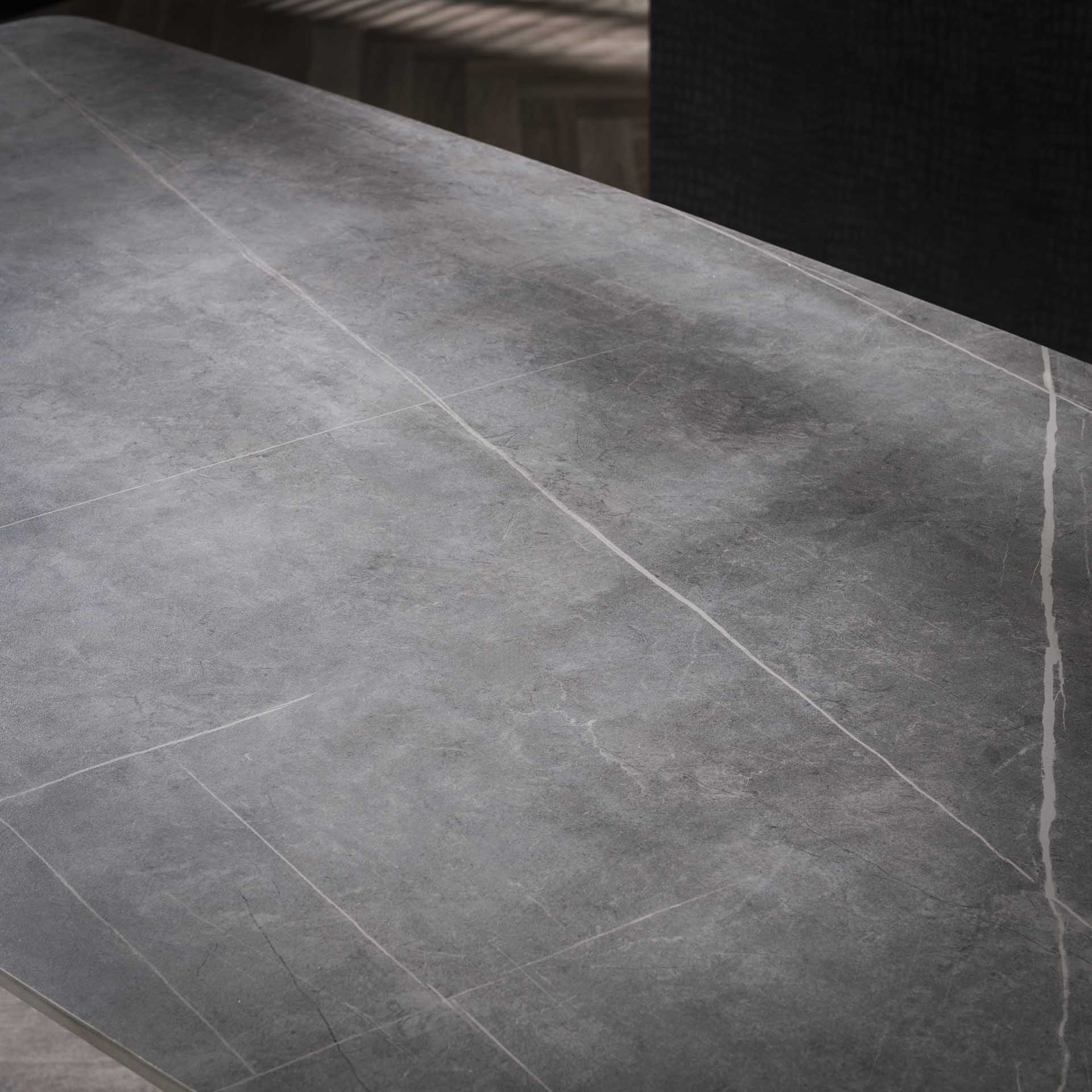 Eettafel 140 cm keramiek naturel