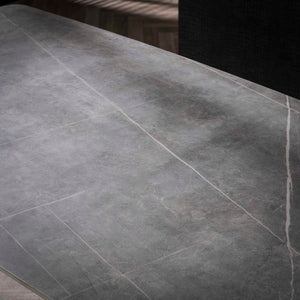 Eettafel 140 cm keramiek naturel