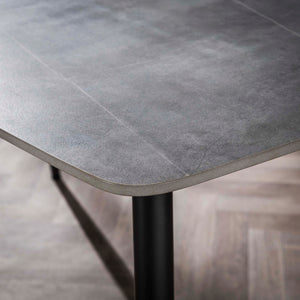 Eettafel 140 cm keramiek naturel