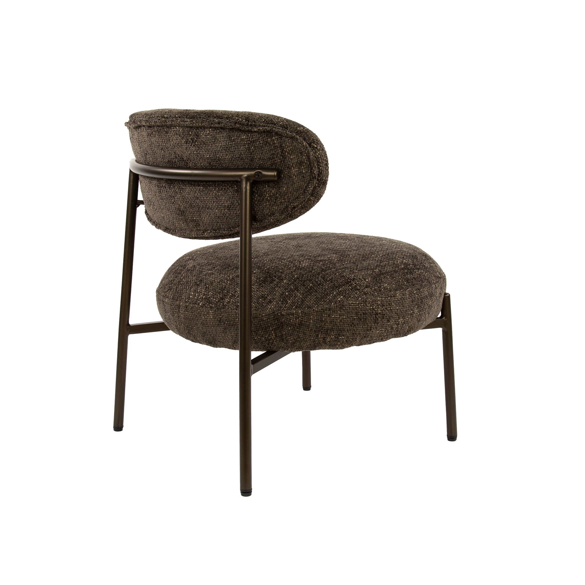 Fauteuil Round - Tissee Cargo Bruin