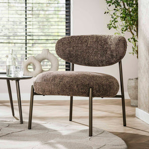 Fauteuil Round - Tissee Cargo Bruin