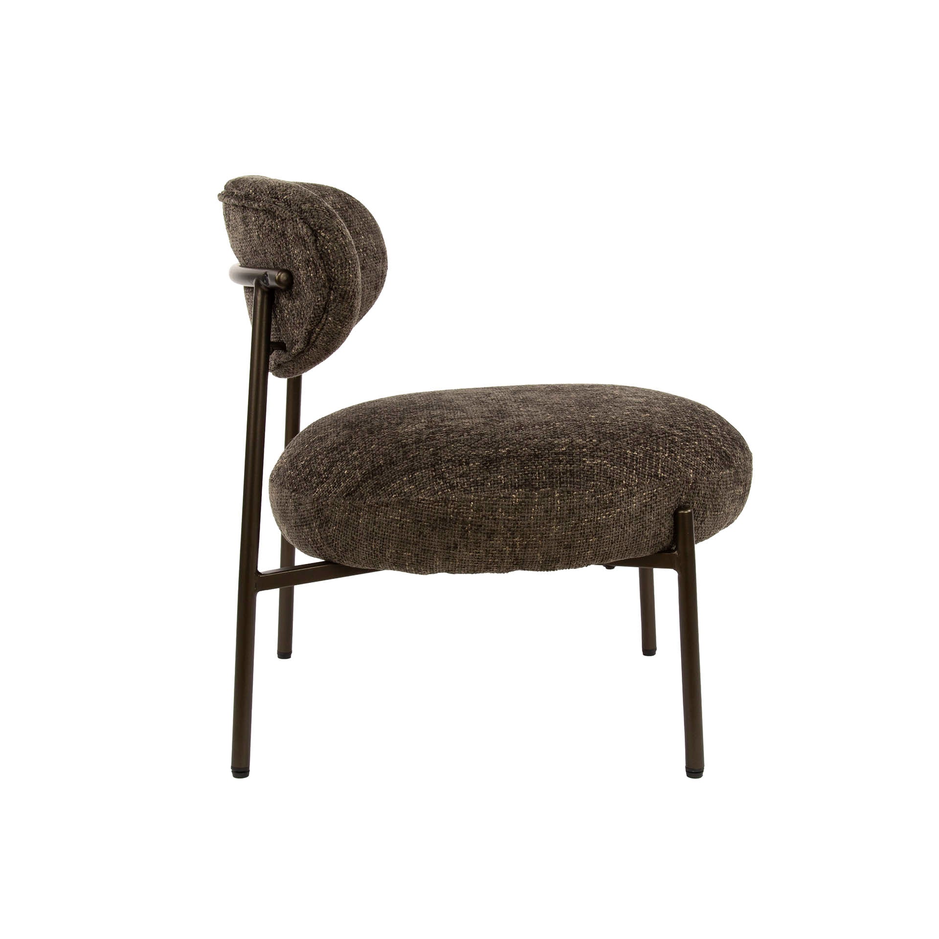 Fauteuil Round - Tissee Cargo Bruin