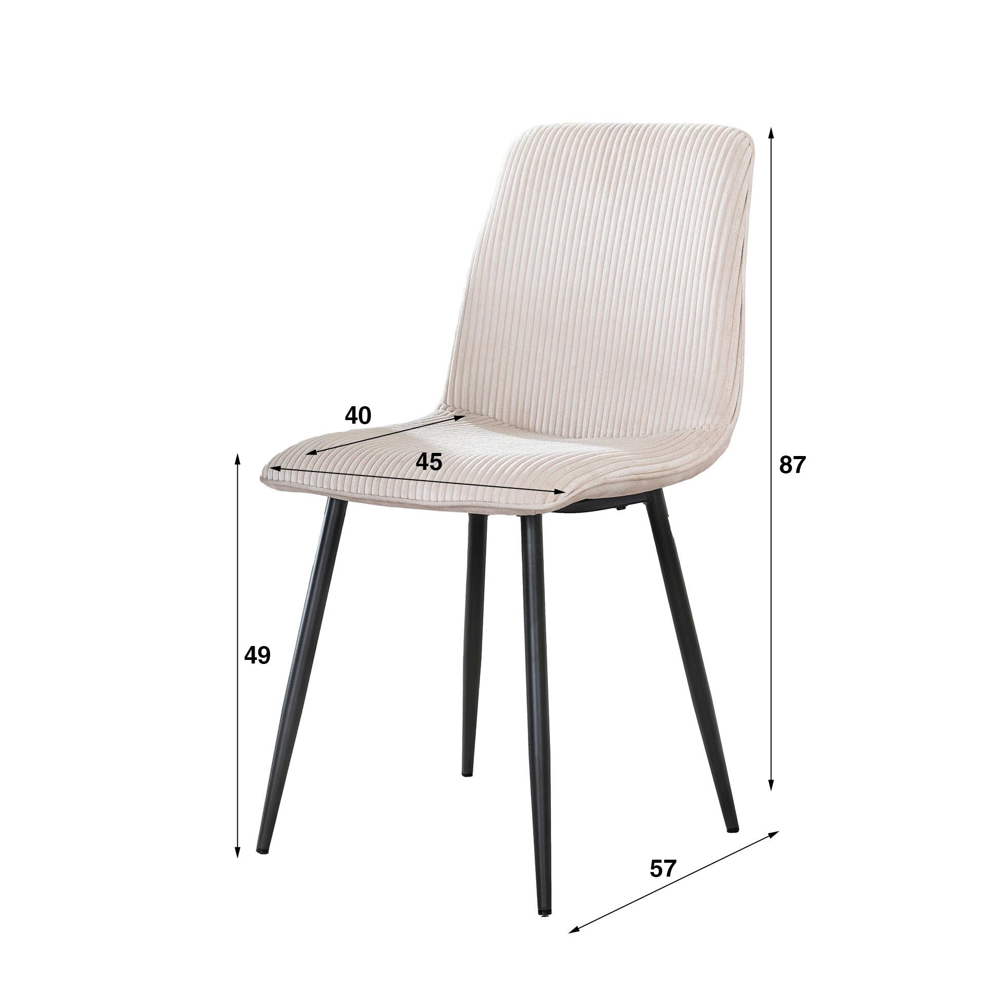 Stoel Rib - Set van 4