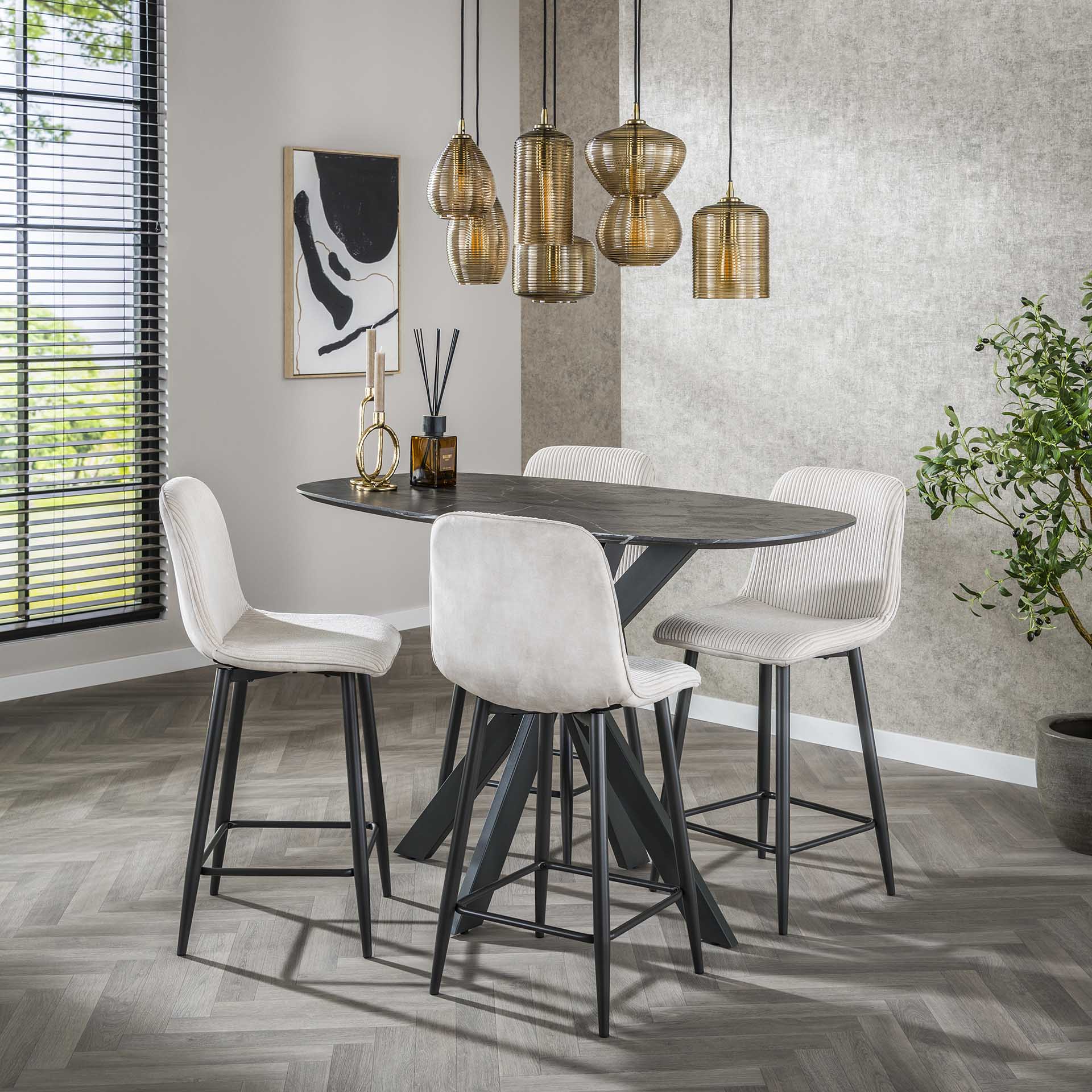 Barstoel Rib - Set van 2