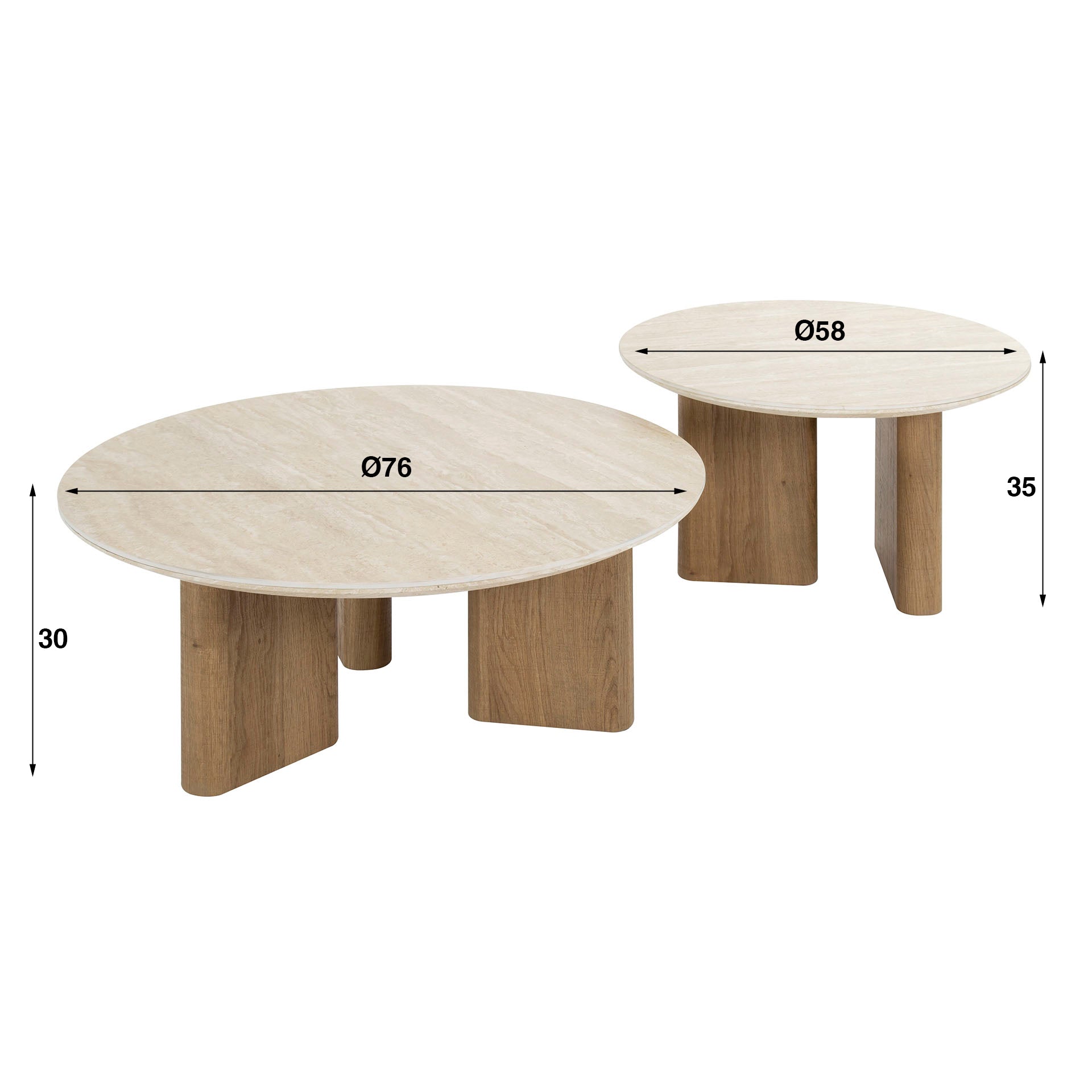 Salontafel Set - 2 stuks
