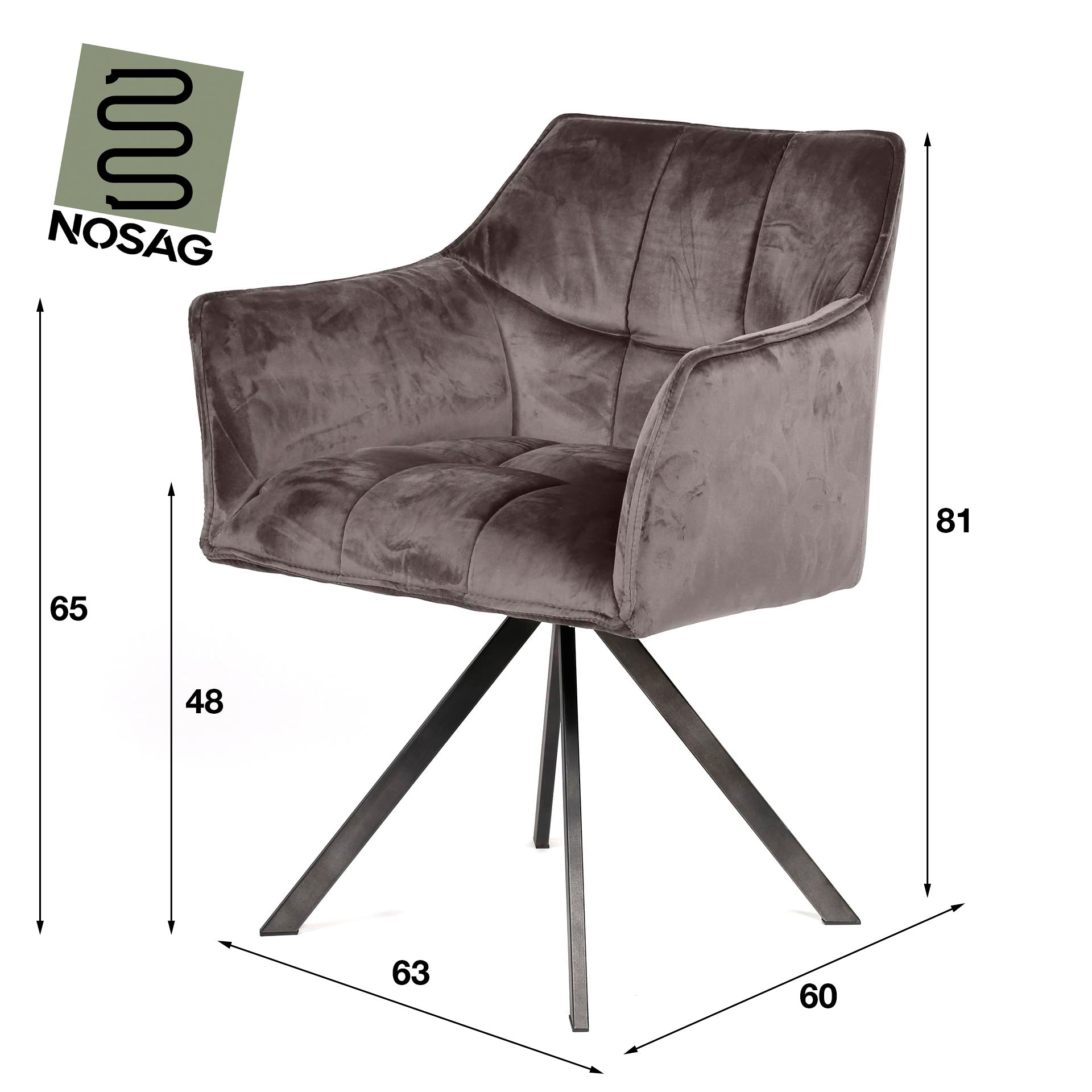 Armstoel Raster - Set van 2