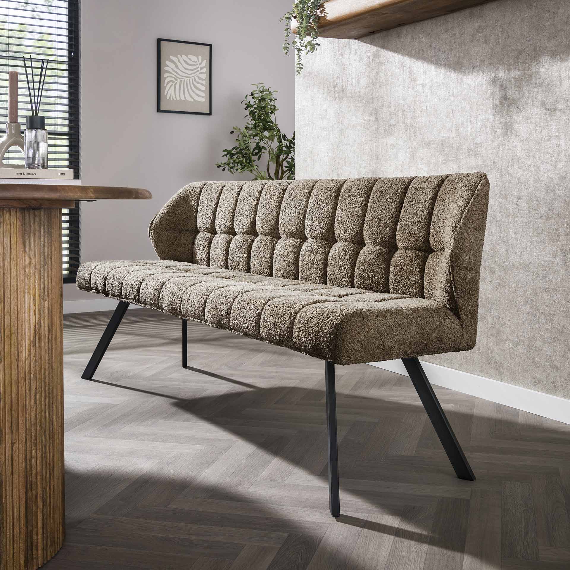 Eetkamerbank Raster - Taupe