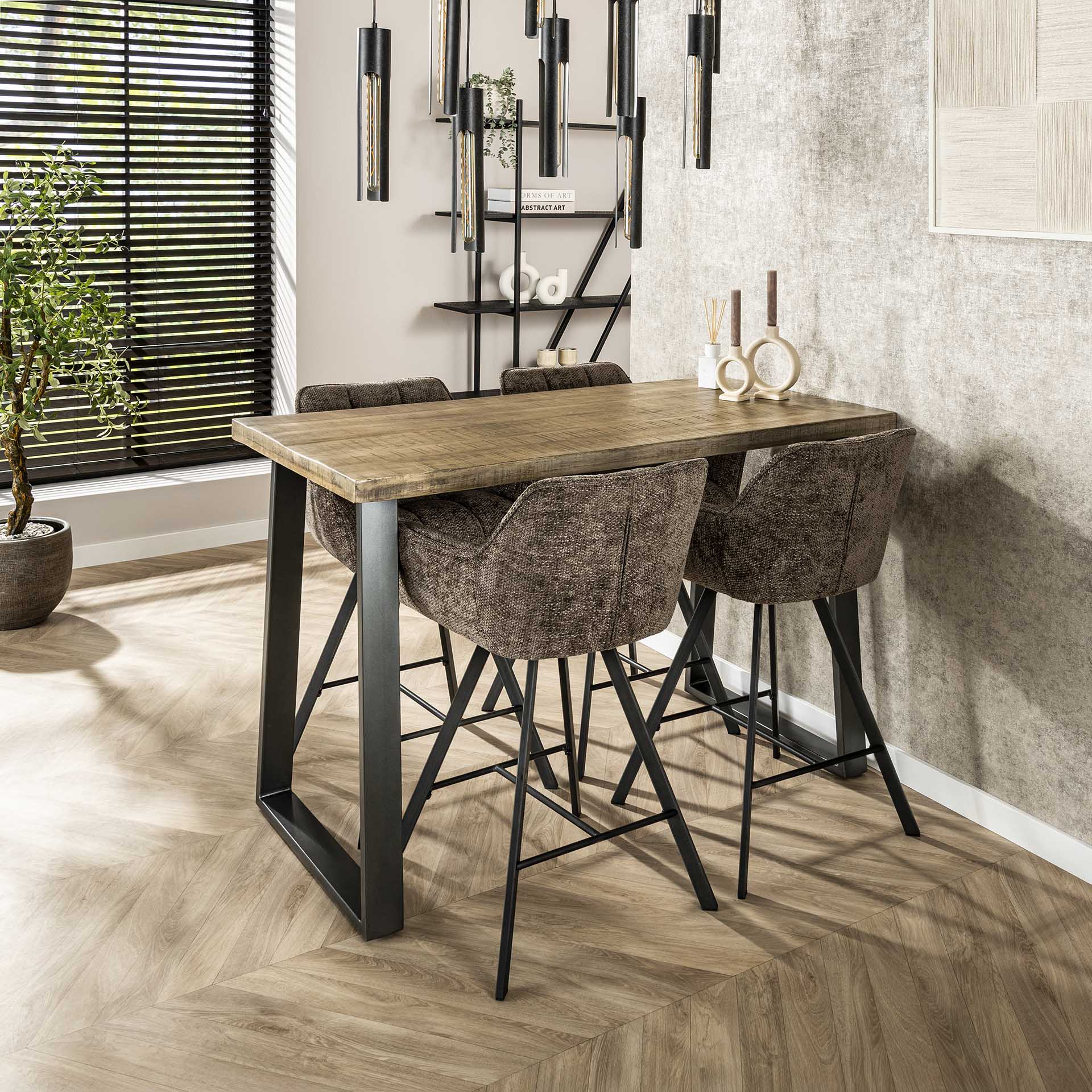 Barstoel Rich Taupe - Set van 2