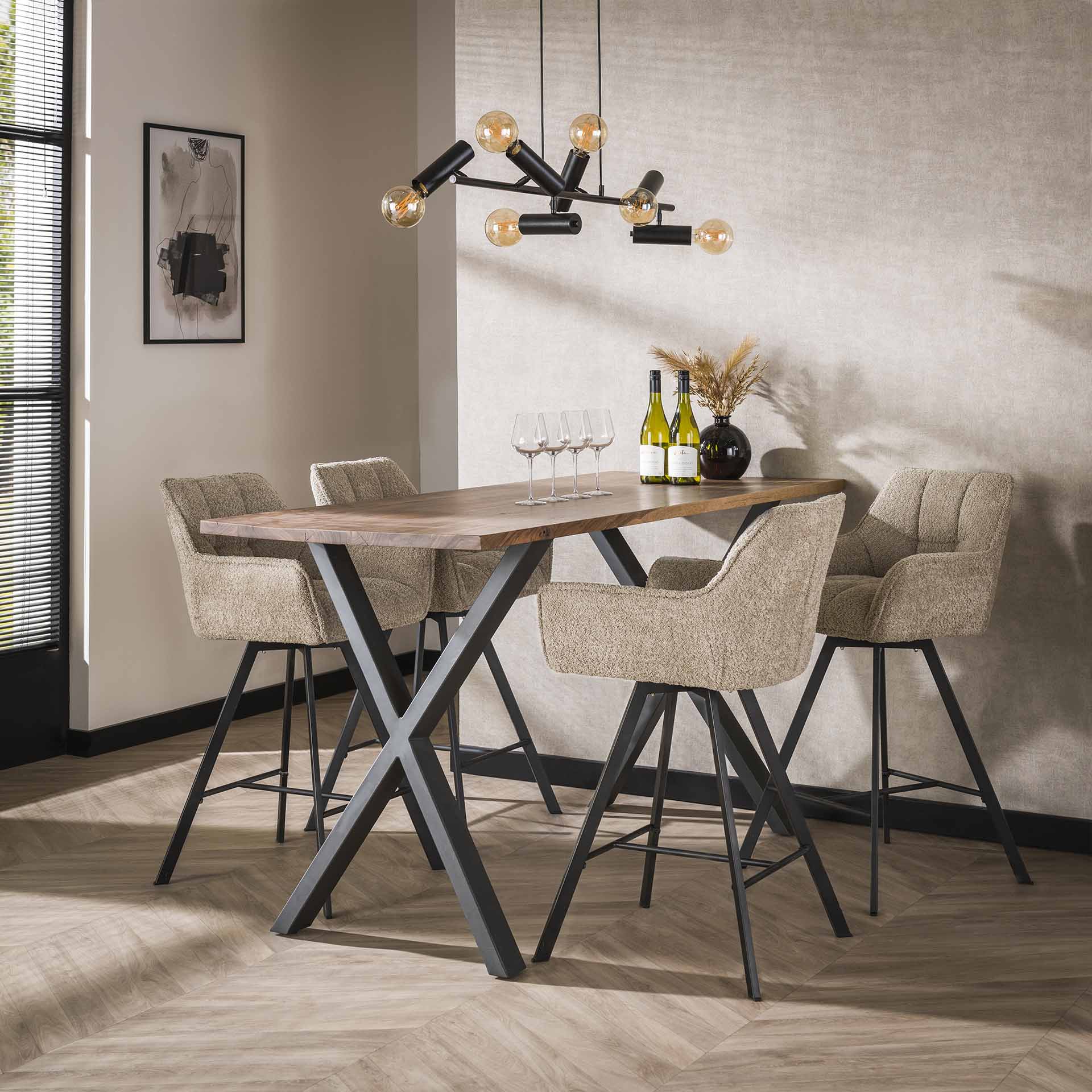 Barstoel Raster - Set van 2