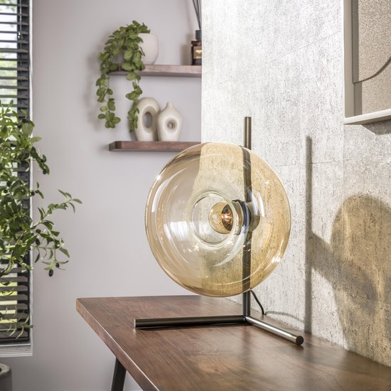 Tafellamp Soll 1 lichts / Amber glas