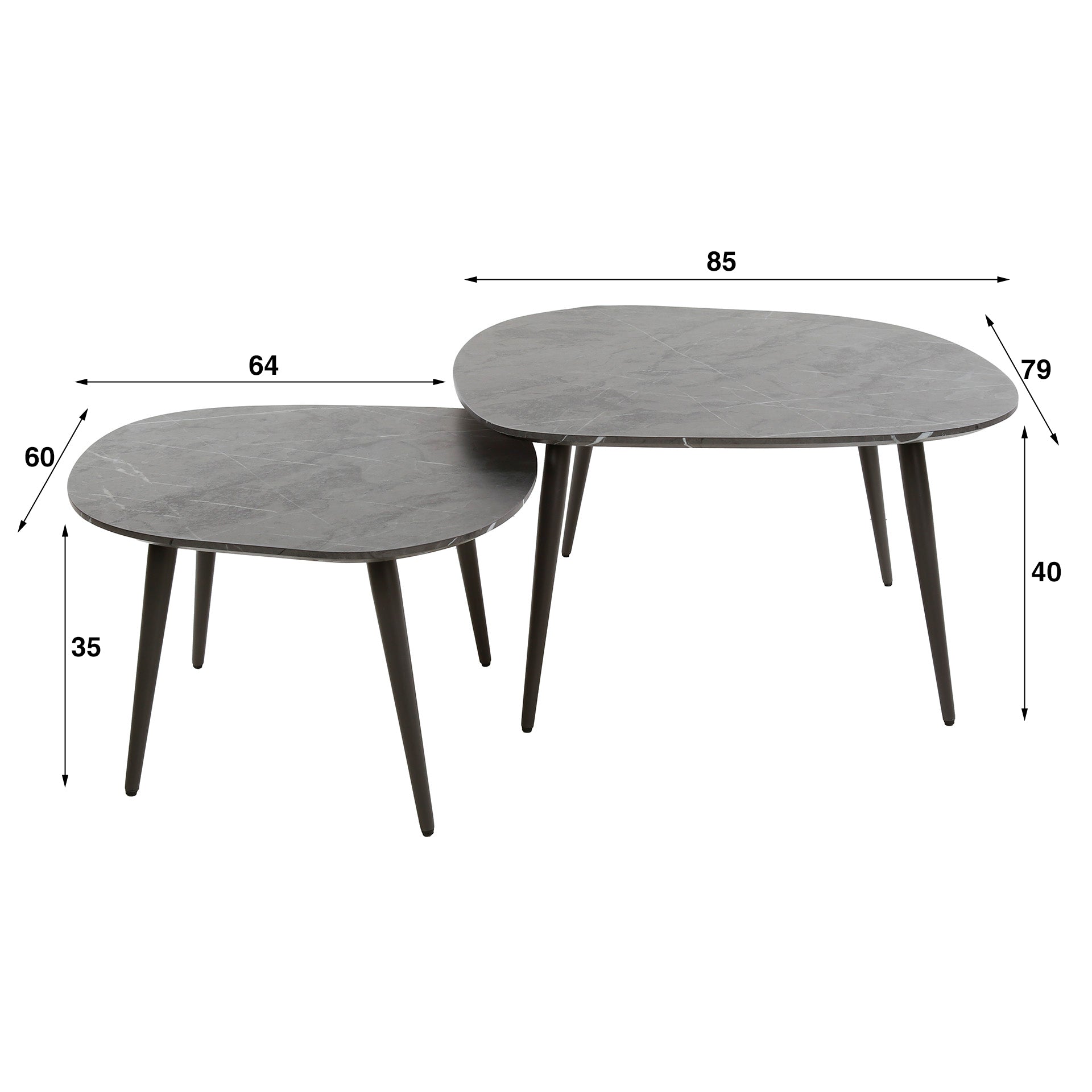 Salontafel Set - 2 stuks