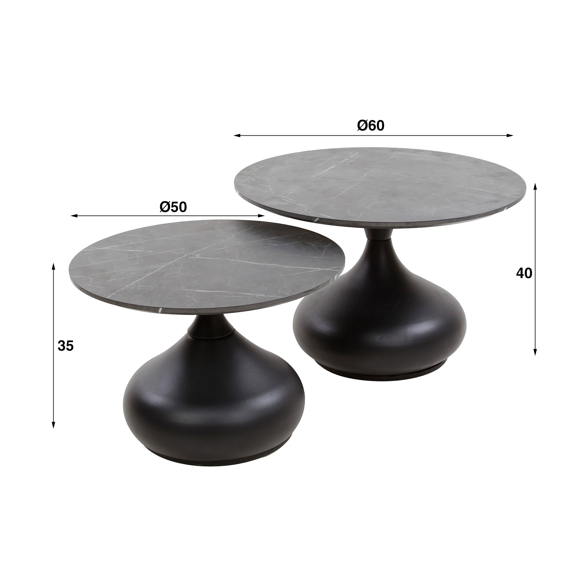 Salontafel Druppel - Set van 2