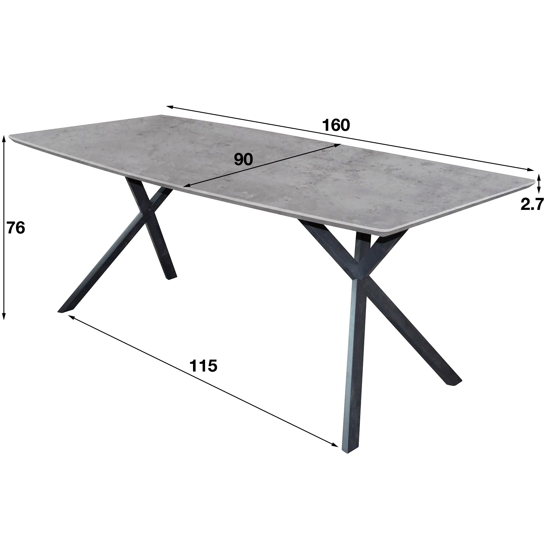 Eettafel Ovaal 160 cm