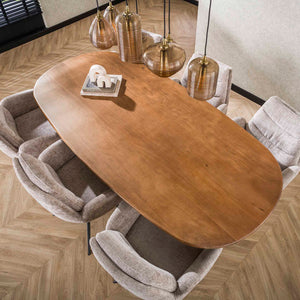 Eettafel Cliff ovaal 215 cm
