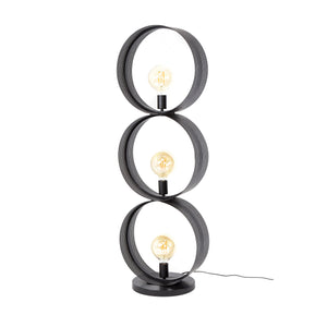 Vloerlamp Metaalringen Charcoal