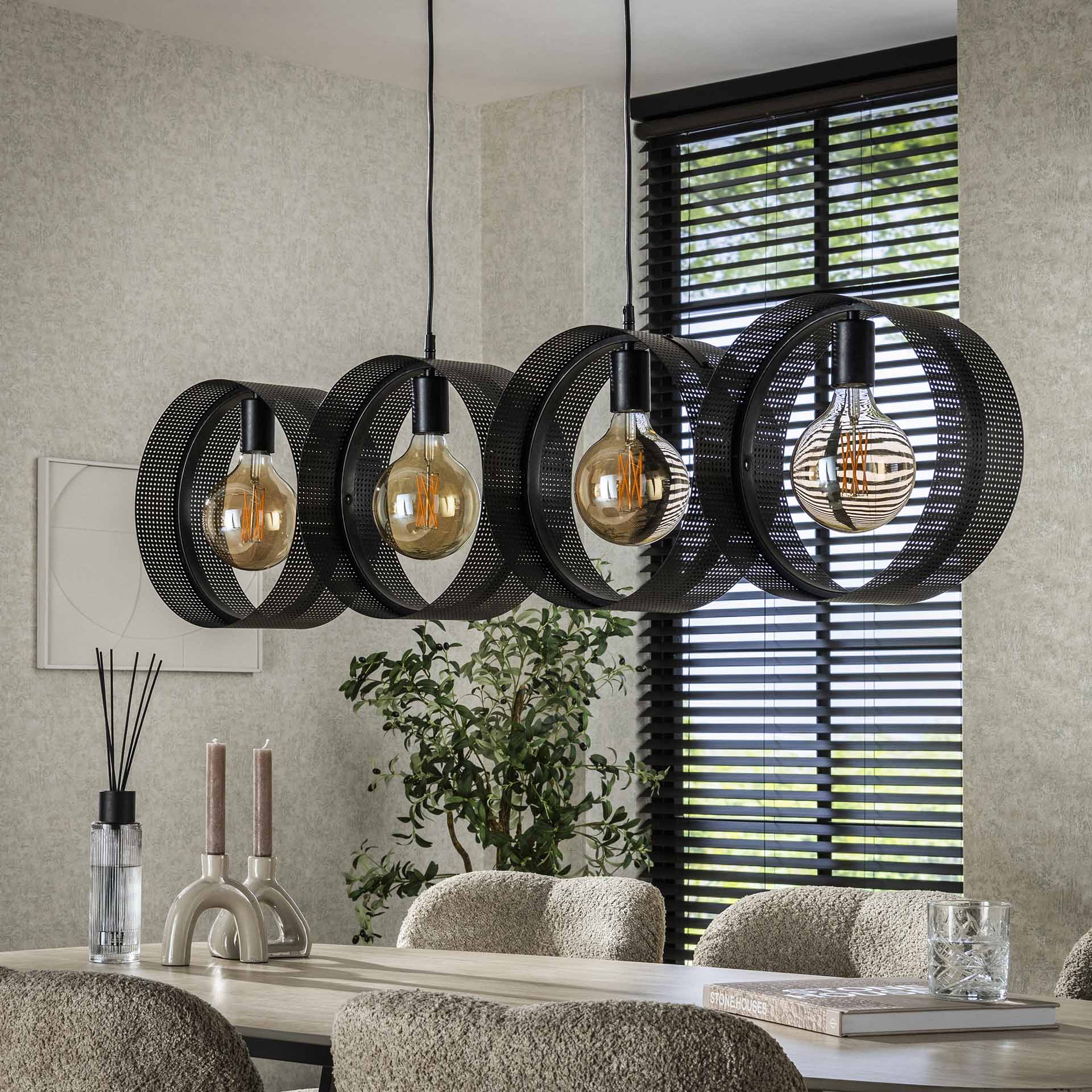Hanglamp 4L geperforeerde ring