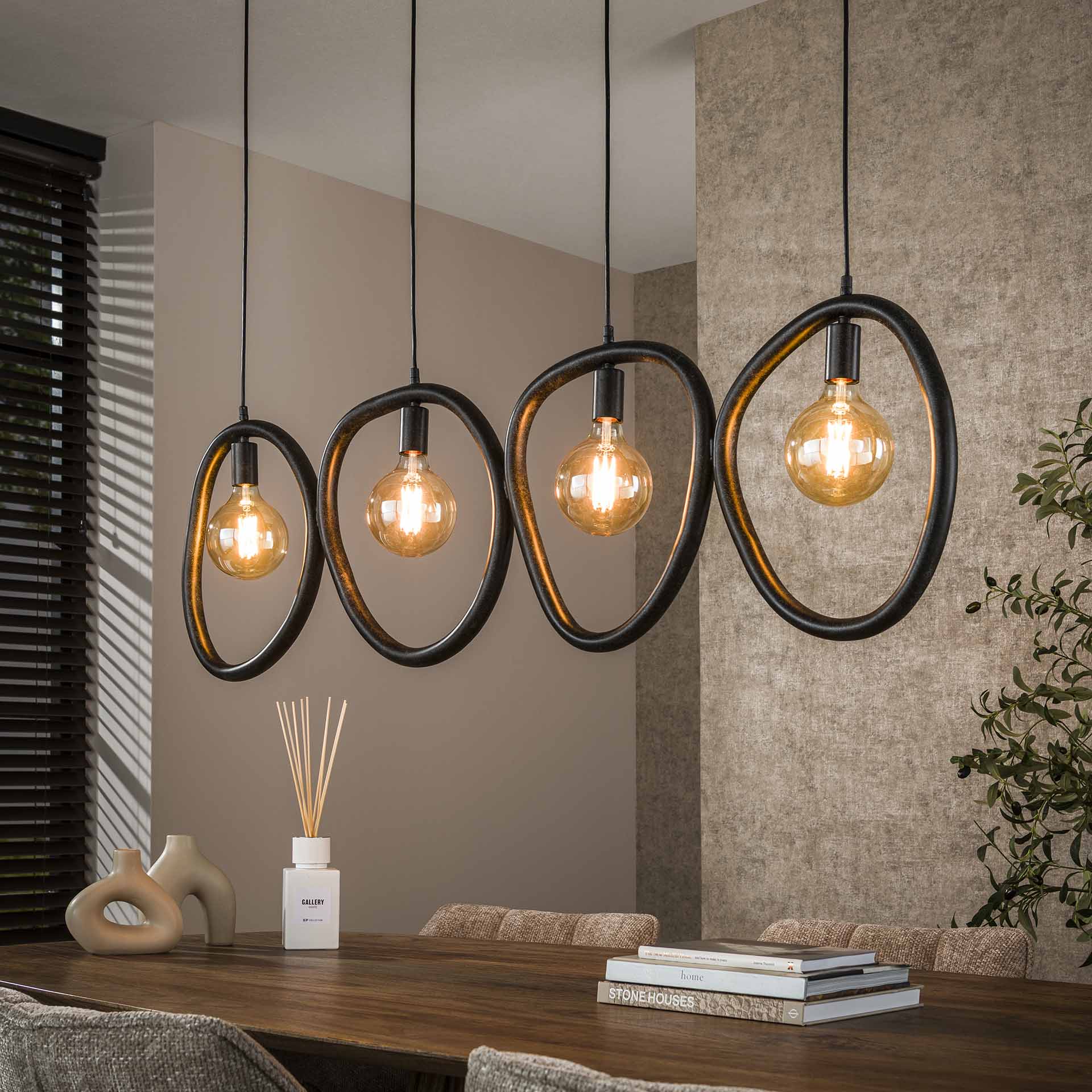 Hanglamp Pebble - 4 lichtpunten