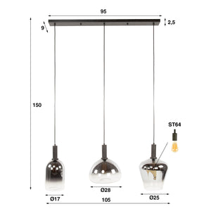 Hanglamp Zenith - 3 lichts