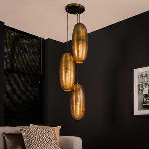 Hanglamp Getrapt - 3 Kappen